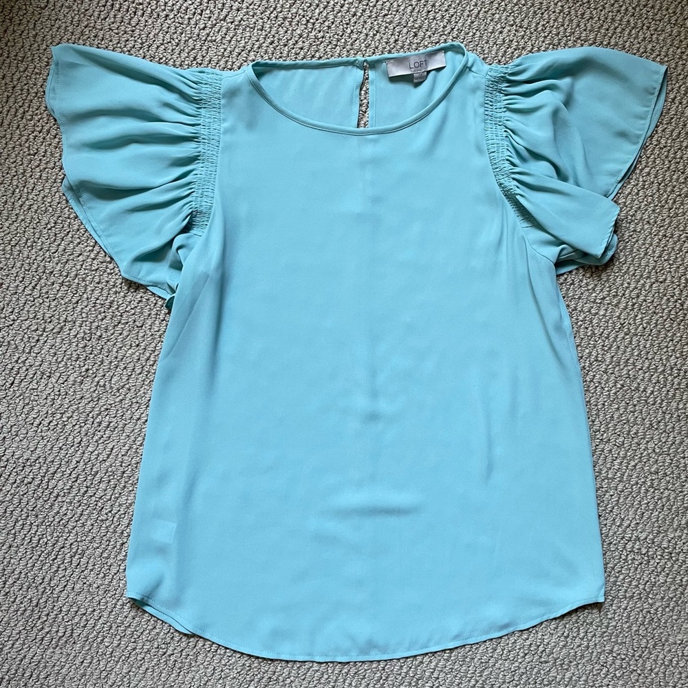 Loft Flutter Sleeve Blouse